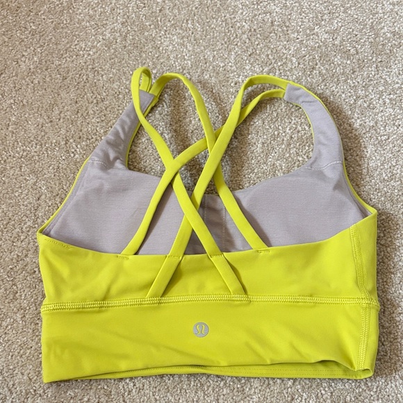 Lululemon Athletica Yellow Sports Bra - Picture 2 of 3